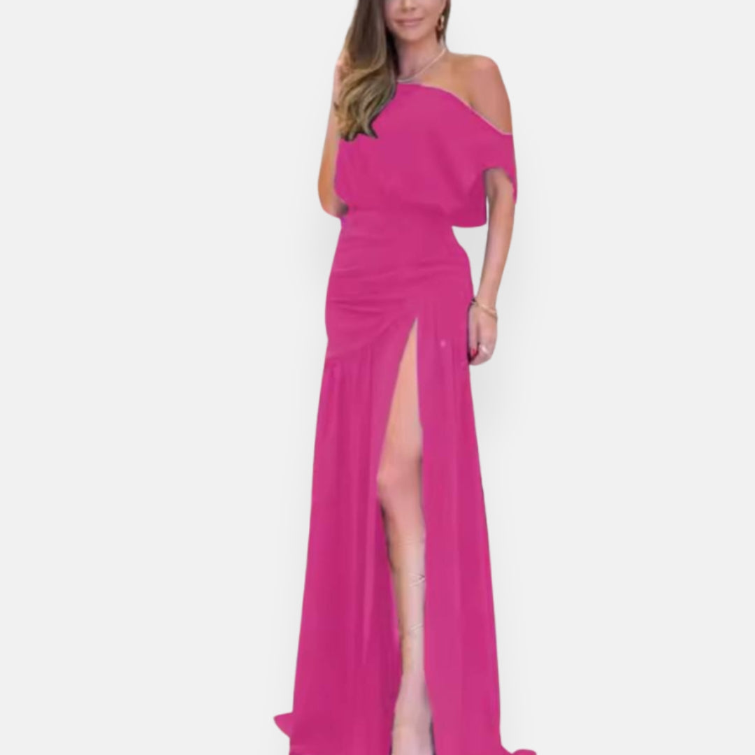Lydia | Robe de soirée fluide à fente