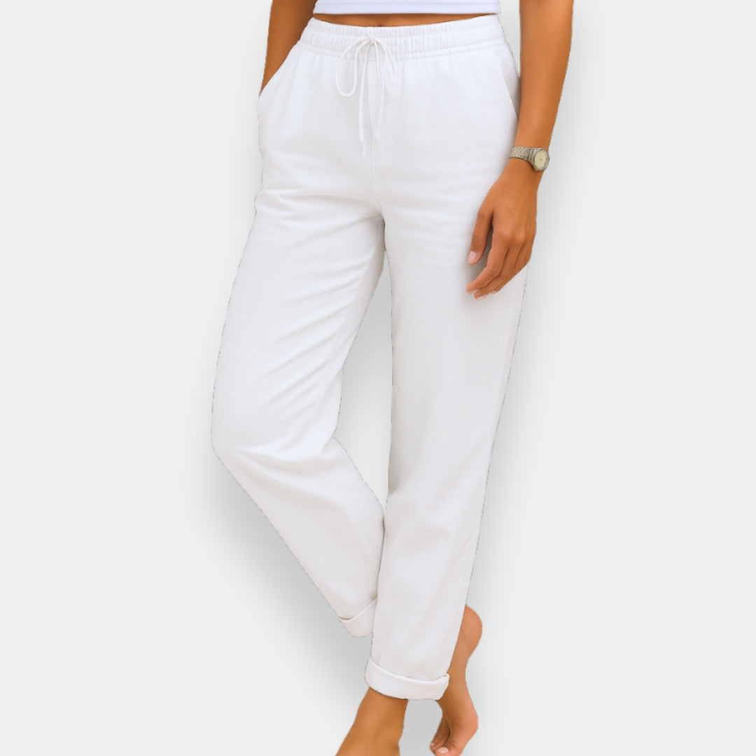 Talina | Pantalon Lin Cordon