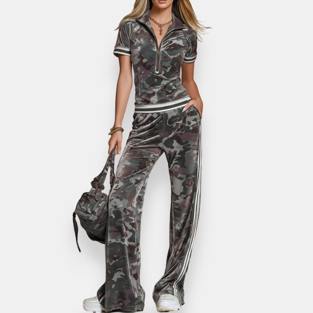Ermélane | Ensemble Camouflage Zippé