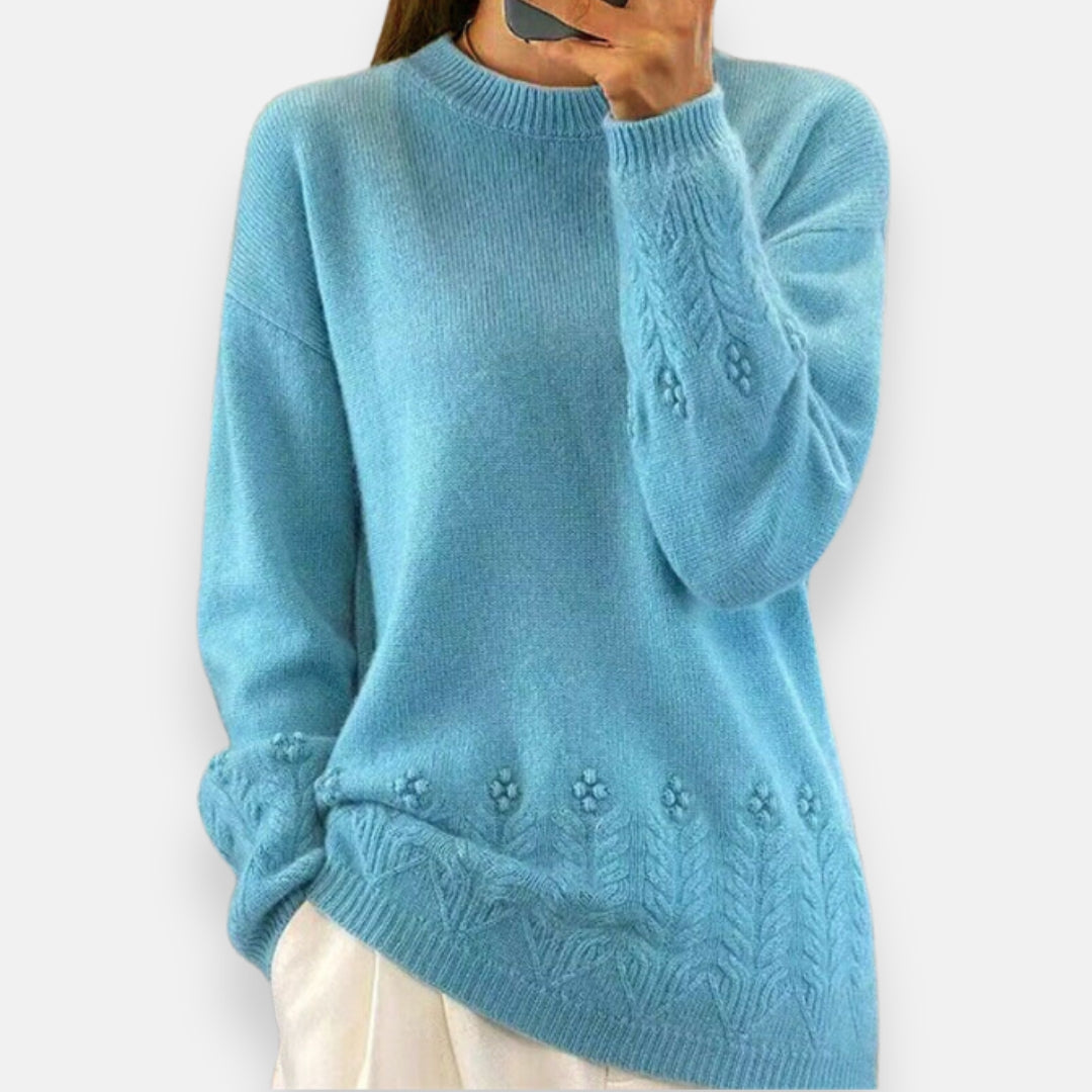 Gaéline | Pull brodé chic