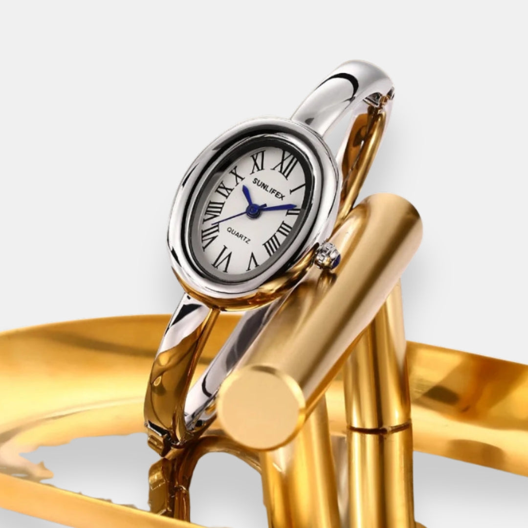 Charline | Montre jonc cadran romain