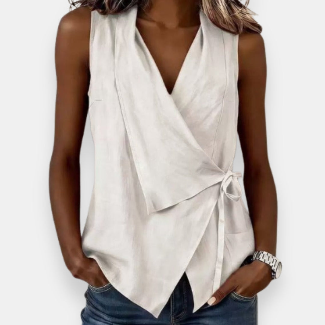 Félicie | Blouse Cache Cœur Nouée