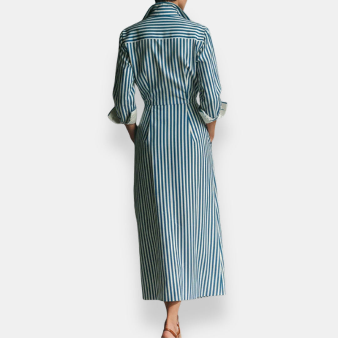 Naomie | Robe Chemise Rayée