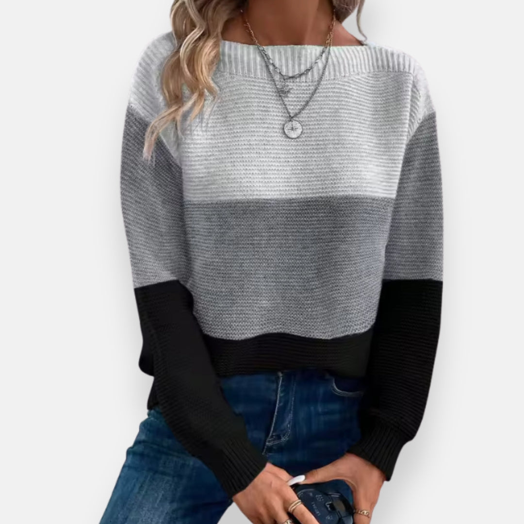 Brivion | Pull bicolore décontracté