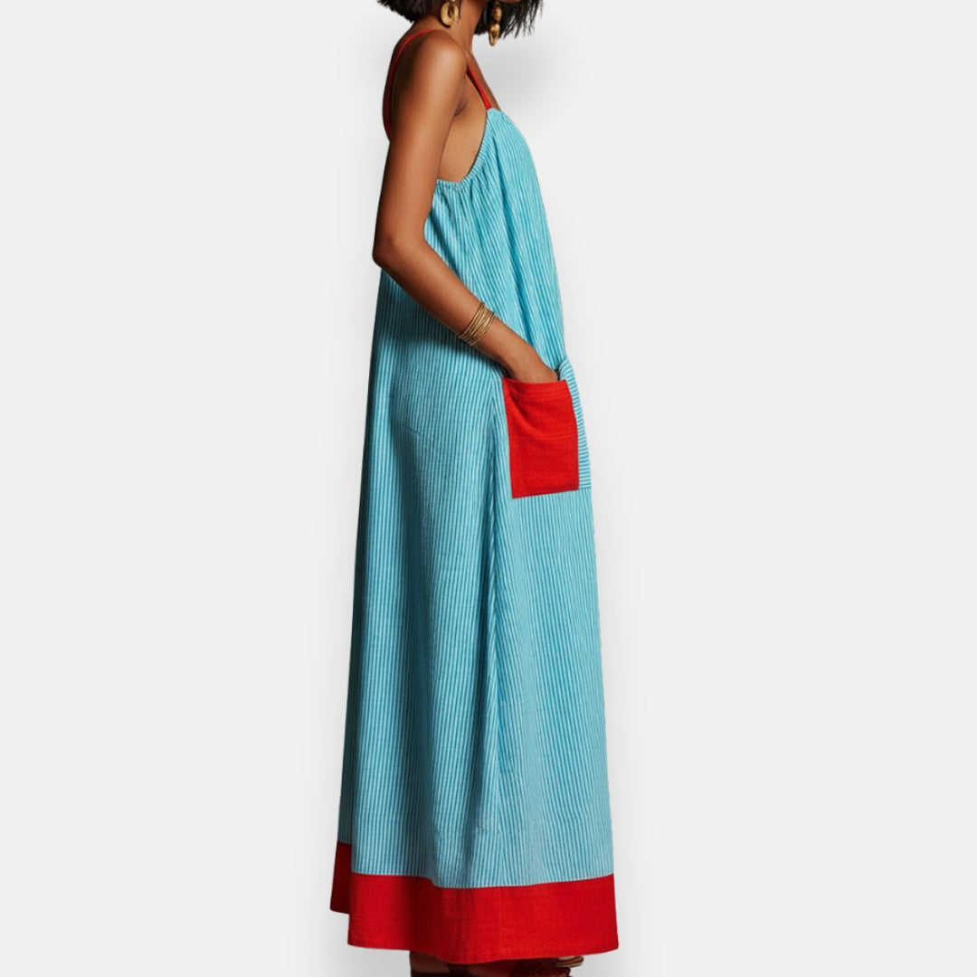Servalde | Robe Longue Bretelles Poches