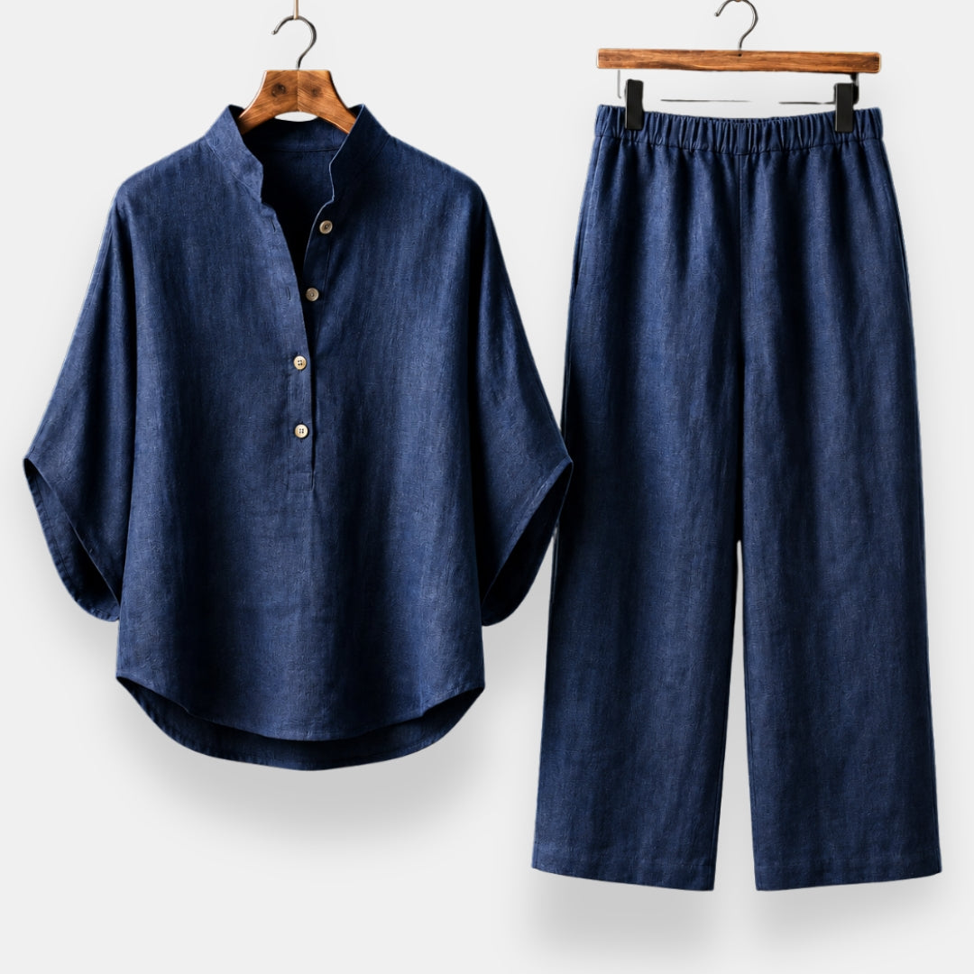 Adorvanie | Ensemble Col Mao Fluide