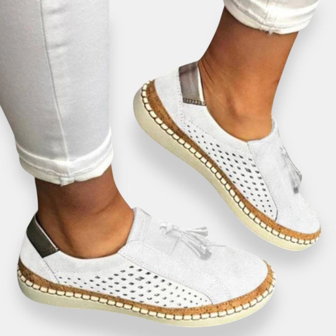 Drévoline | Mocassins ajourés à pompon