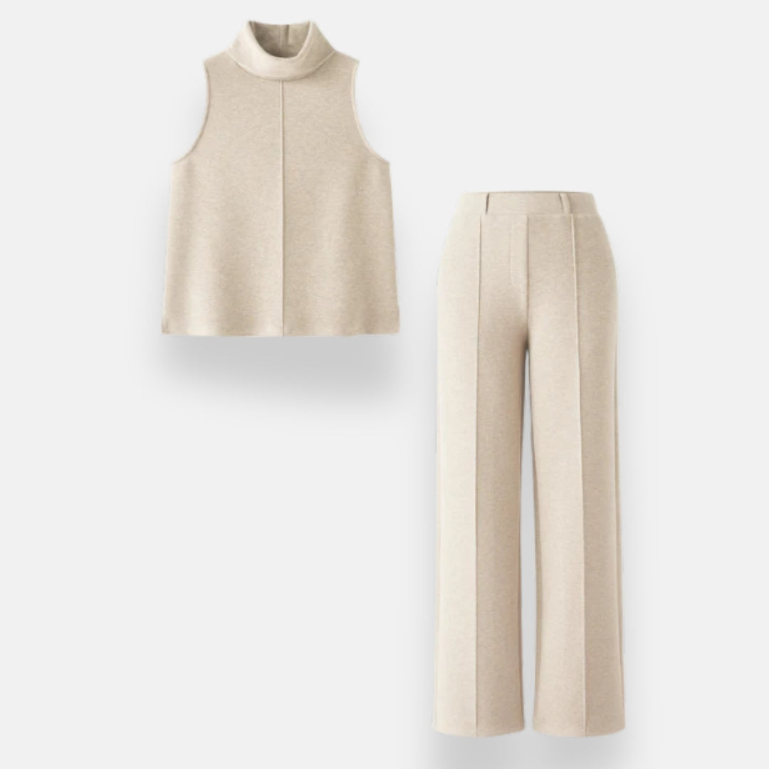Hélia | Ensemble haut et pantalon large