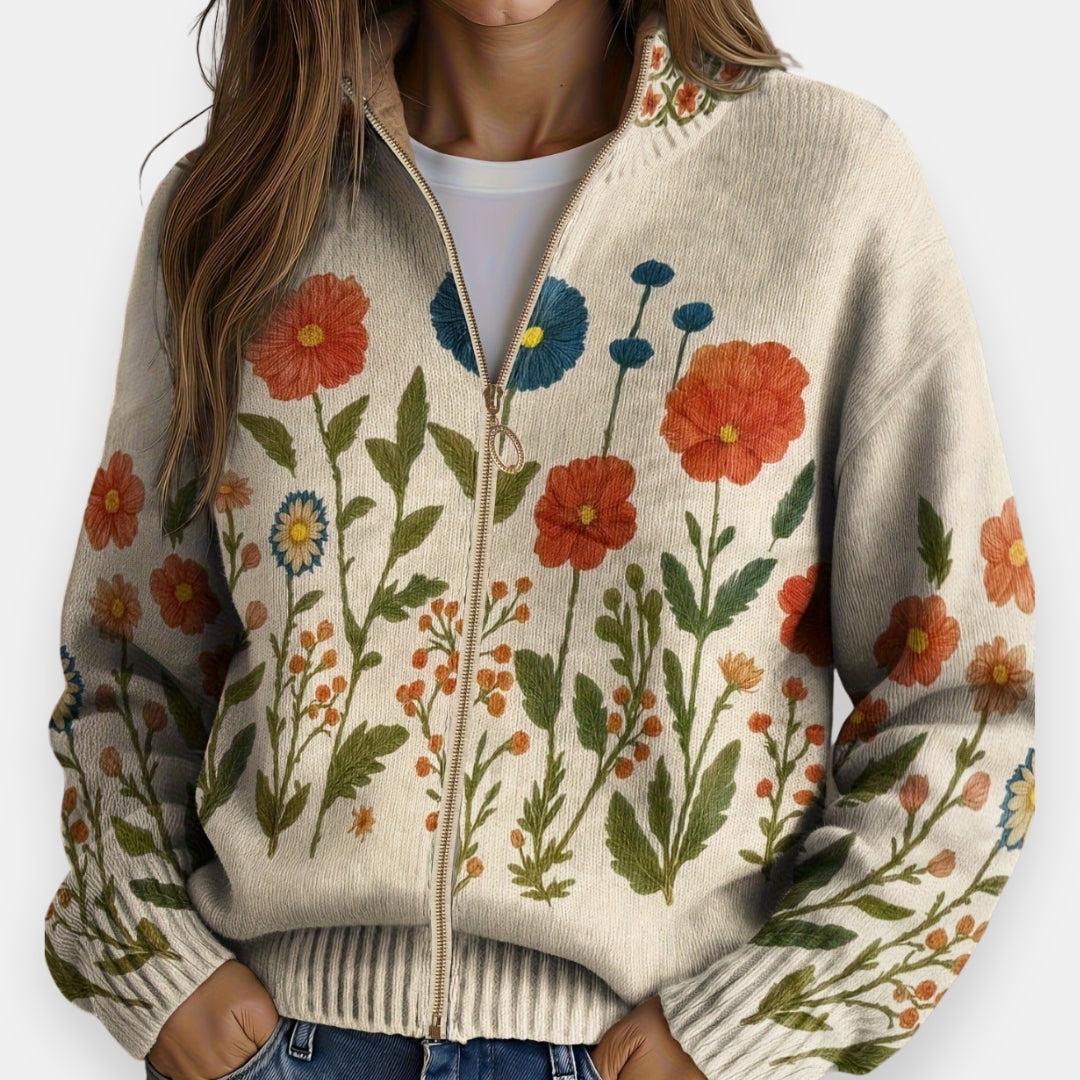 Yaël | Veste Maille Imprimée