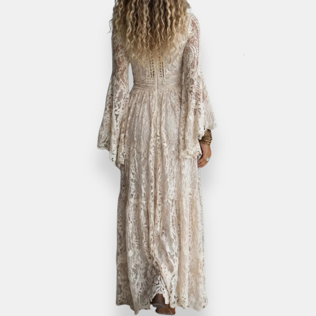 Sorvène | Robe longue bohème en dentelle