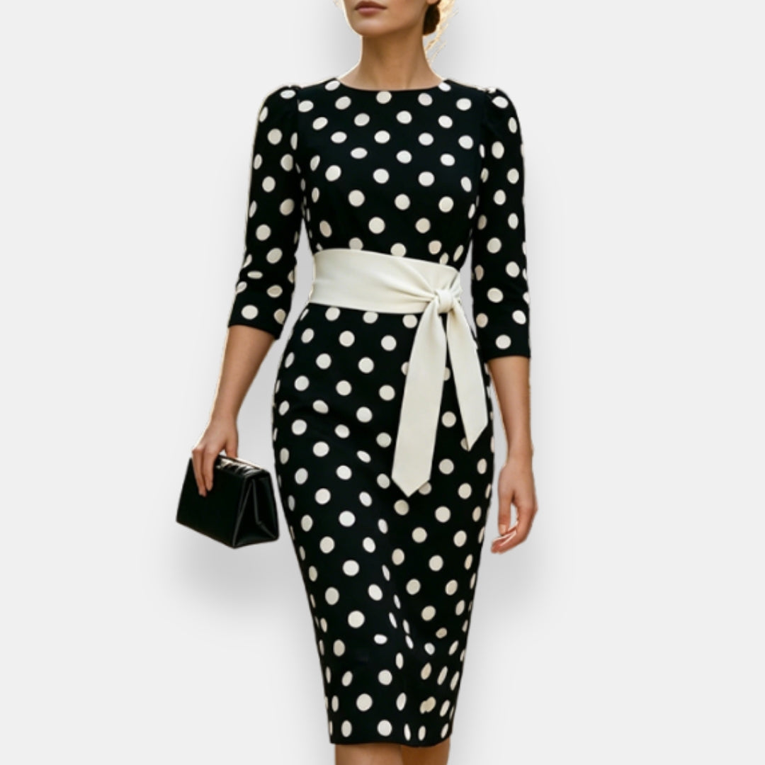 Folvarne | Robe Midi Pois Nouée