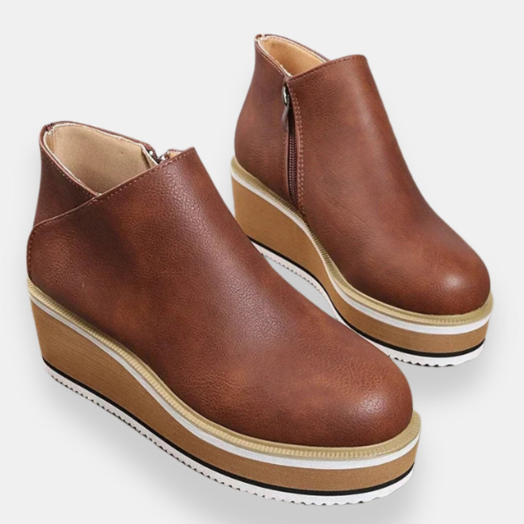 Roumane | Bottines compensées zip latéral