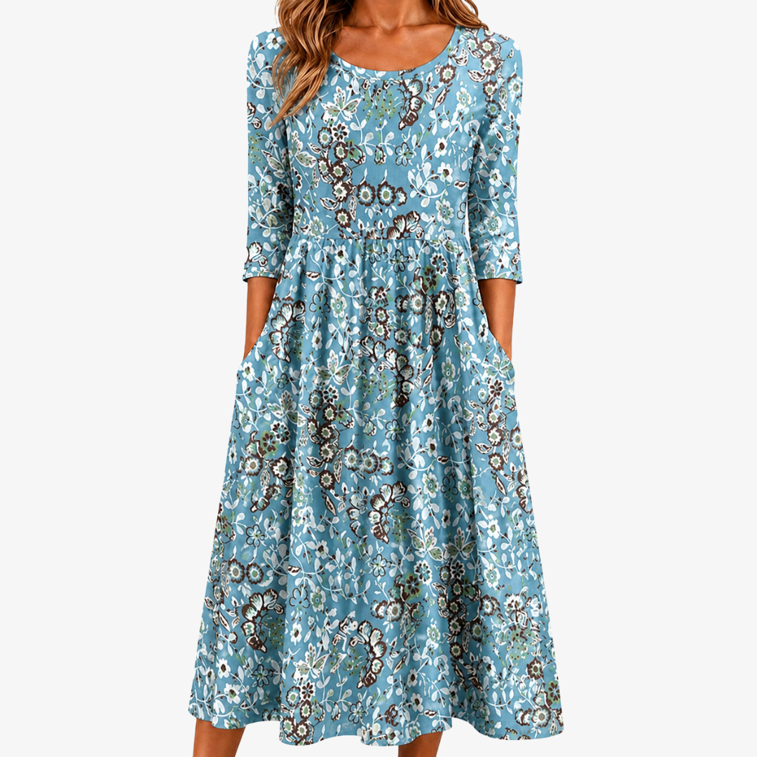 Gilberte | Robe Fleurie Poches