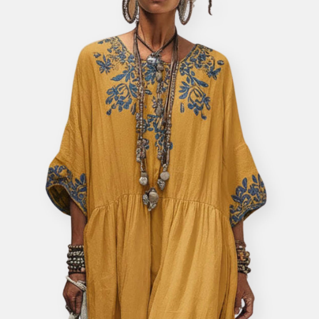 Lorelei | Robe longue bohème à imprimé floral