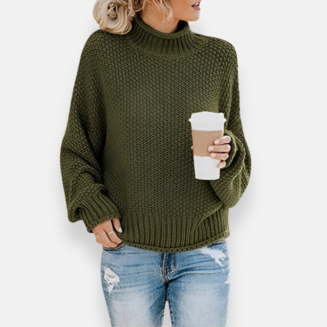 Tallulah | Pull à col roulé côtelé