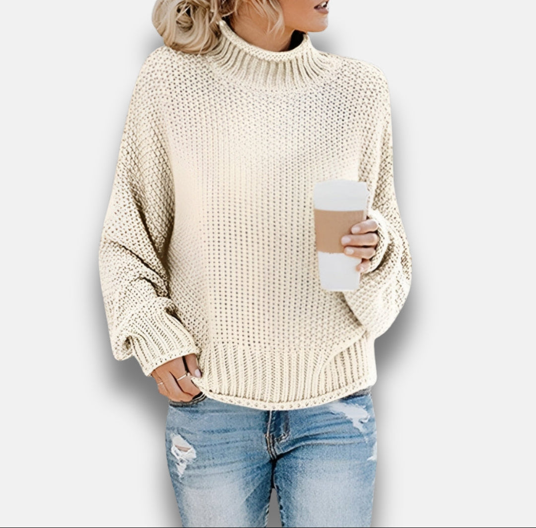 Tallulah | Pull à col roulé côtelé