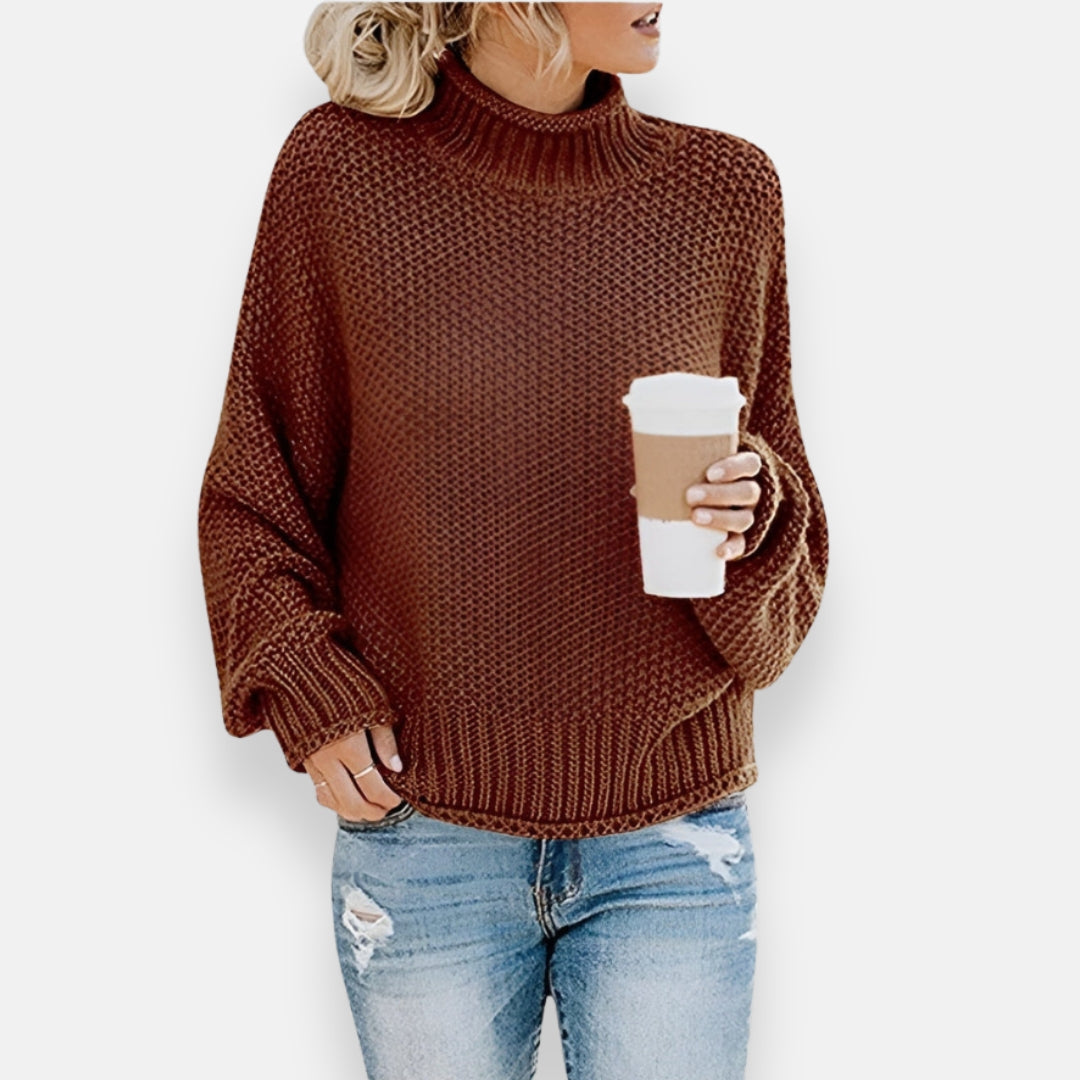 Tallulah | Pull à col roulé côtelé