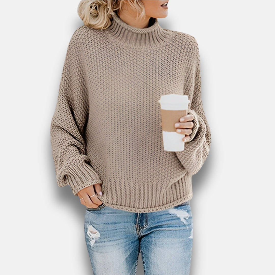 Tallulah | Pull à col roulé côtelé