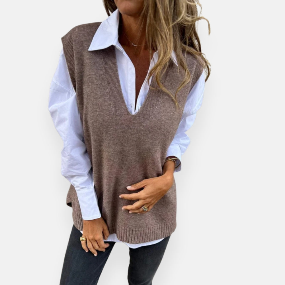 Nusa | Pull sans manches en maille
