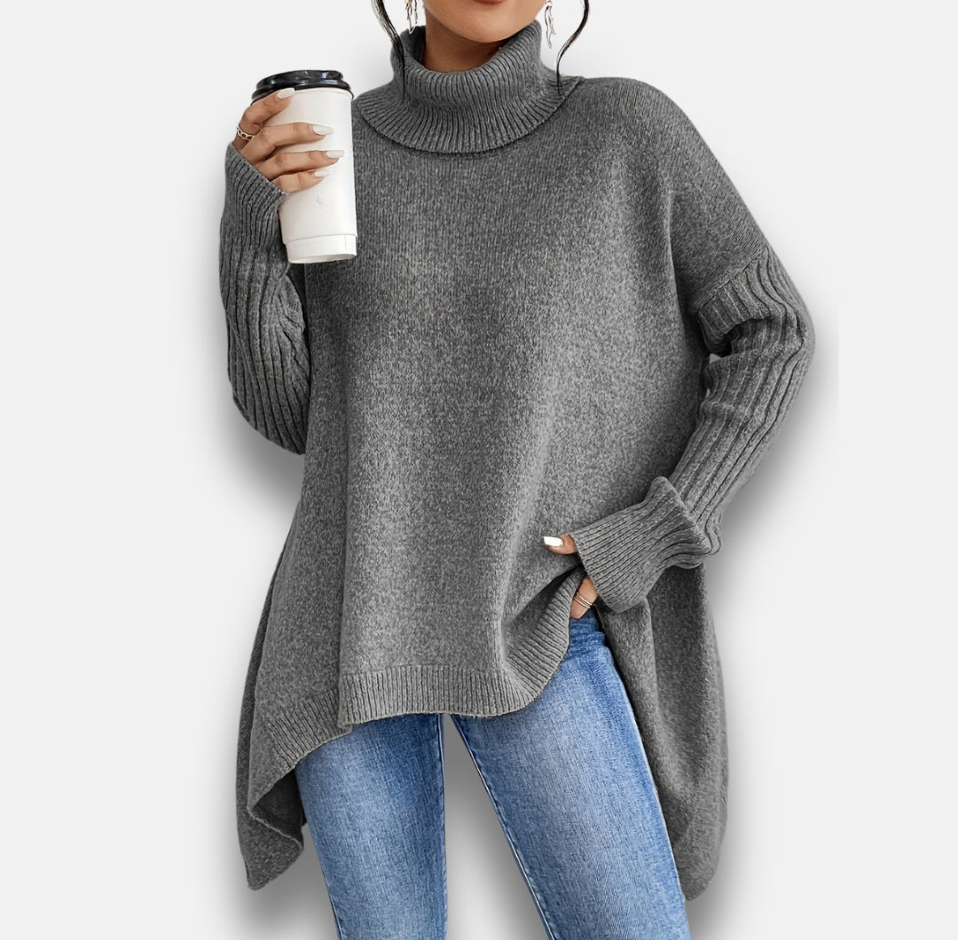 Lucienne | Pull oversize à col roulé