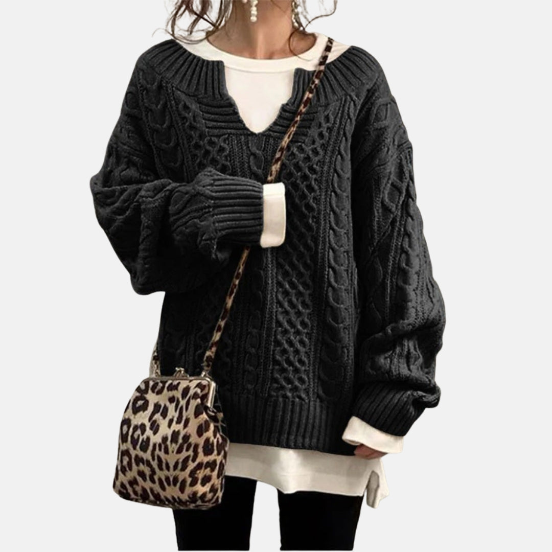 Neyara | Pull torsadé oversize