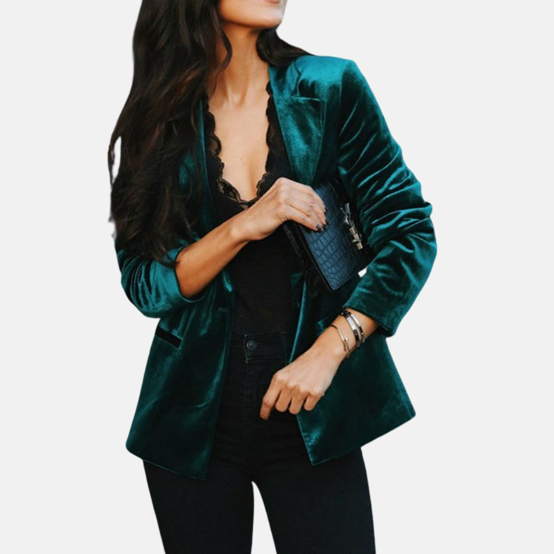 Veyra | Blazer en velours chic