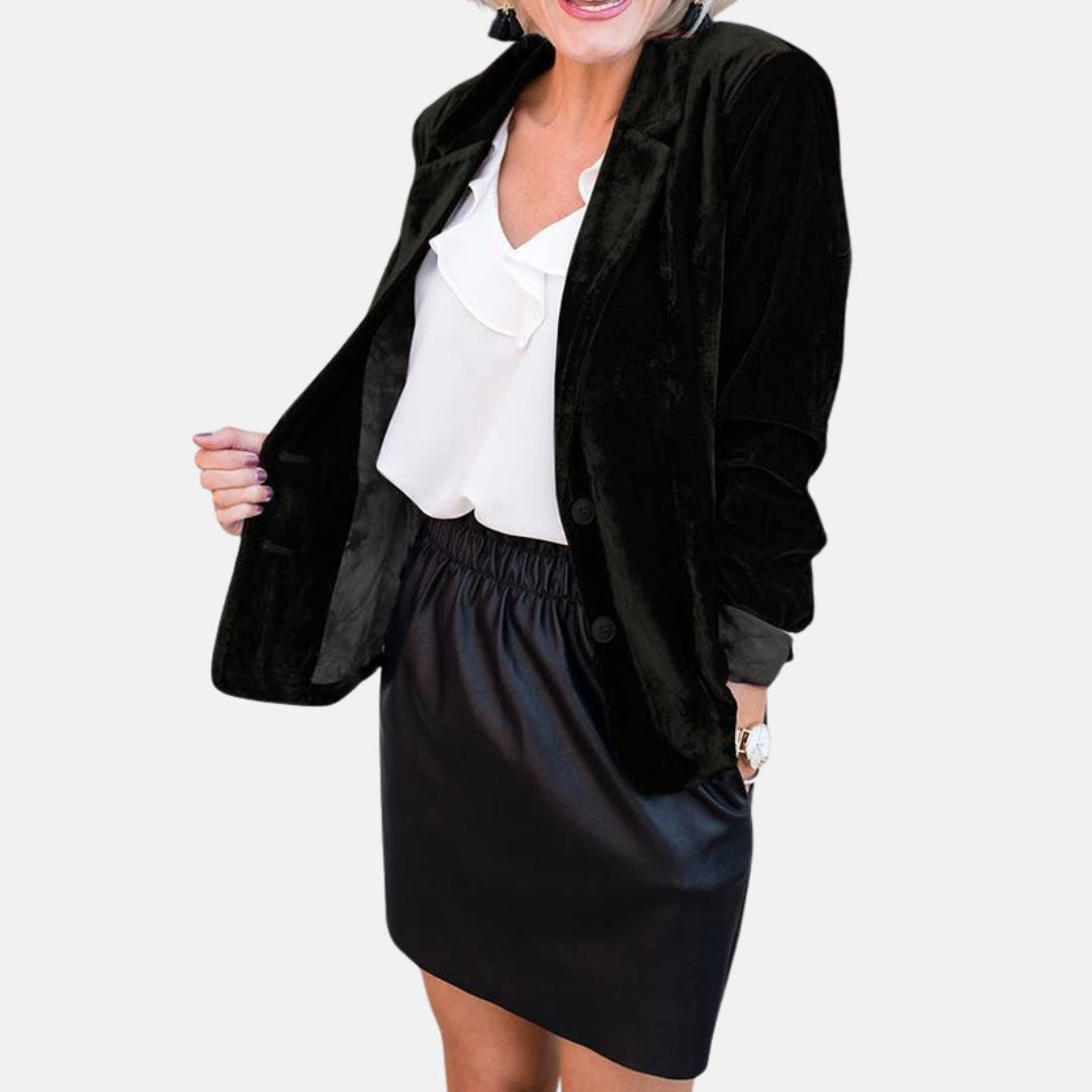 Veyra | Blazer en velours chic