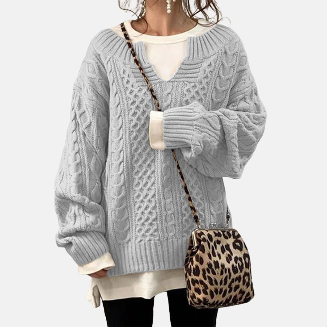 Neyara | Pull torsadé oversize