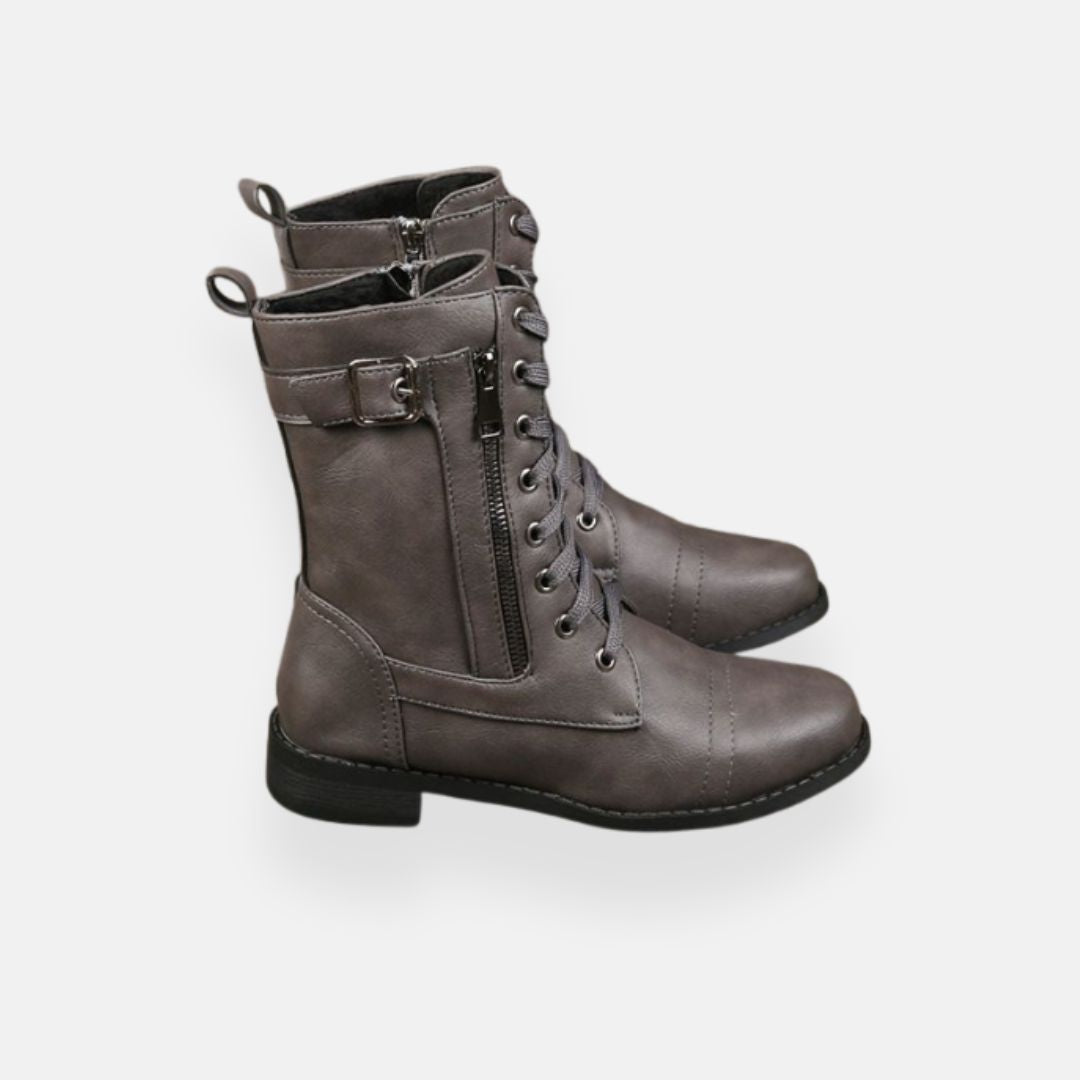 Zaria | Bottines lacées avec zip