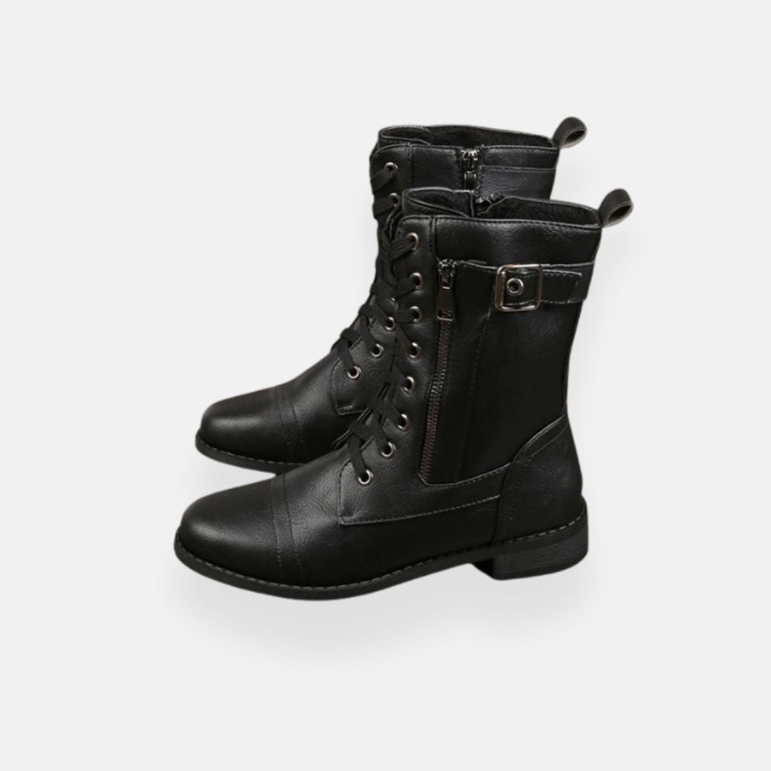 Zaria | Bottines lacées avec zip