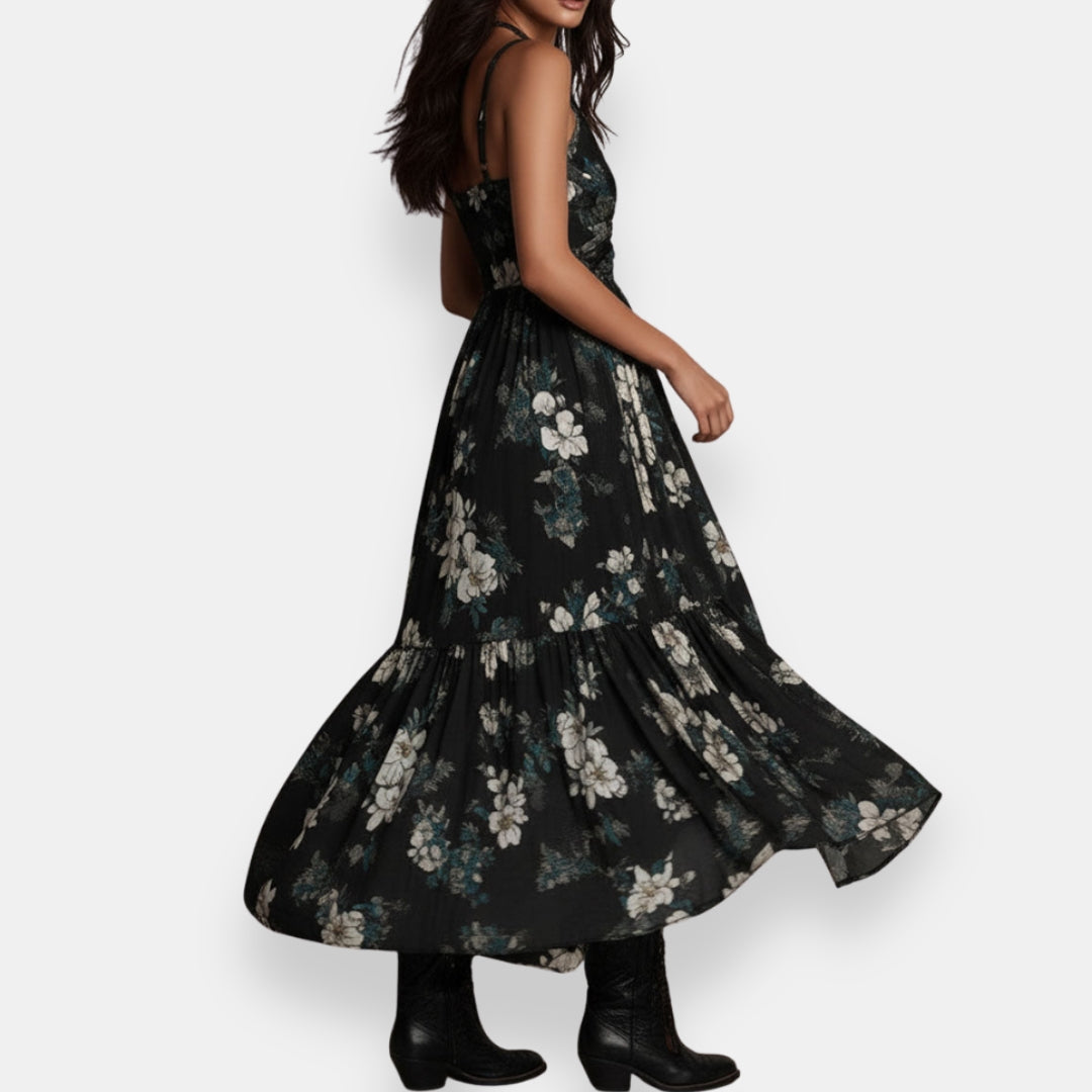 Garvianne | Robe Fleurie Asymétrique