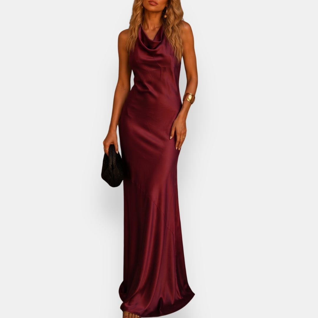 Ulyane | Robe Satinée Dos Nu