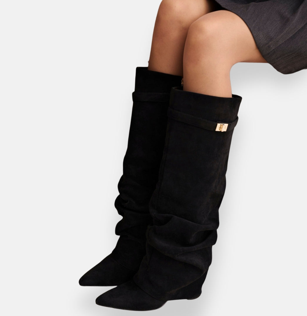 Maëvora | Bottes Drapées Élégantes
