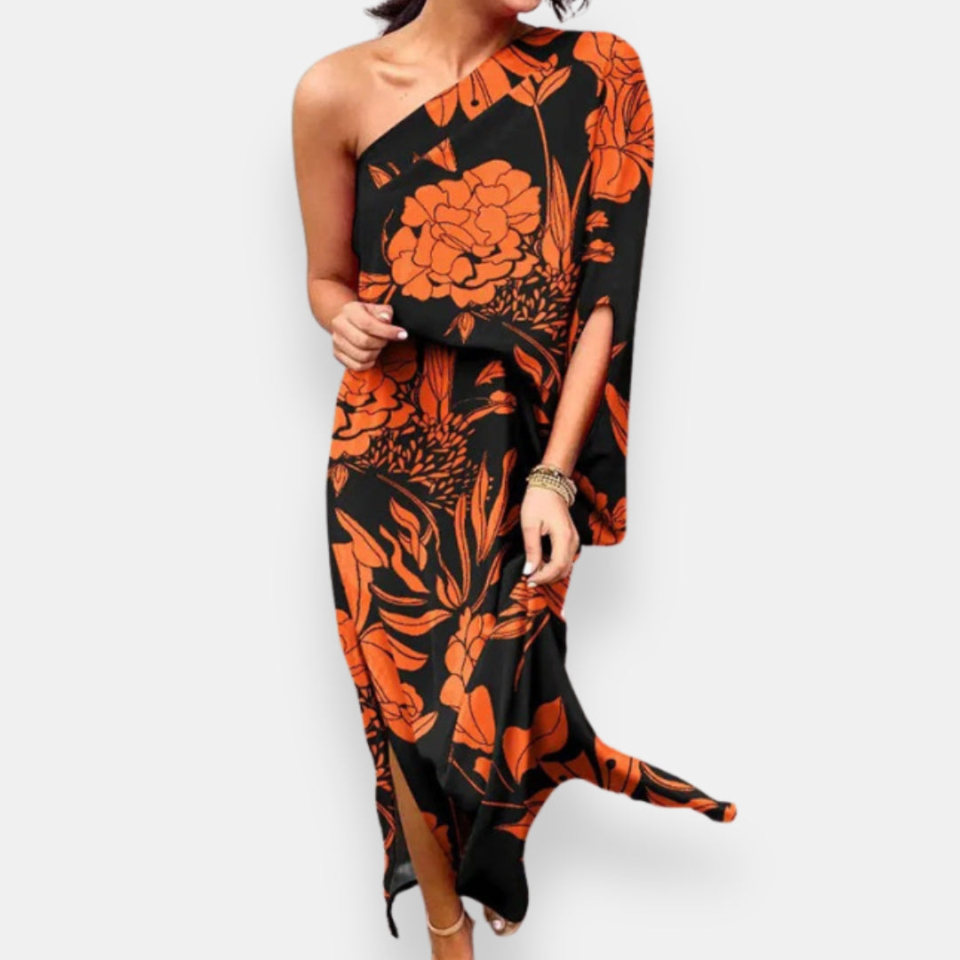 Évie | Robe Asymétrique Florale