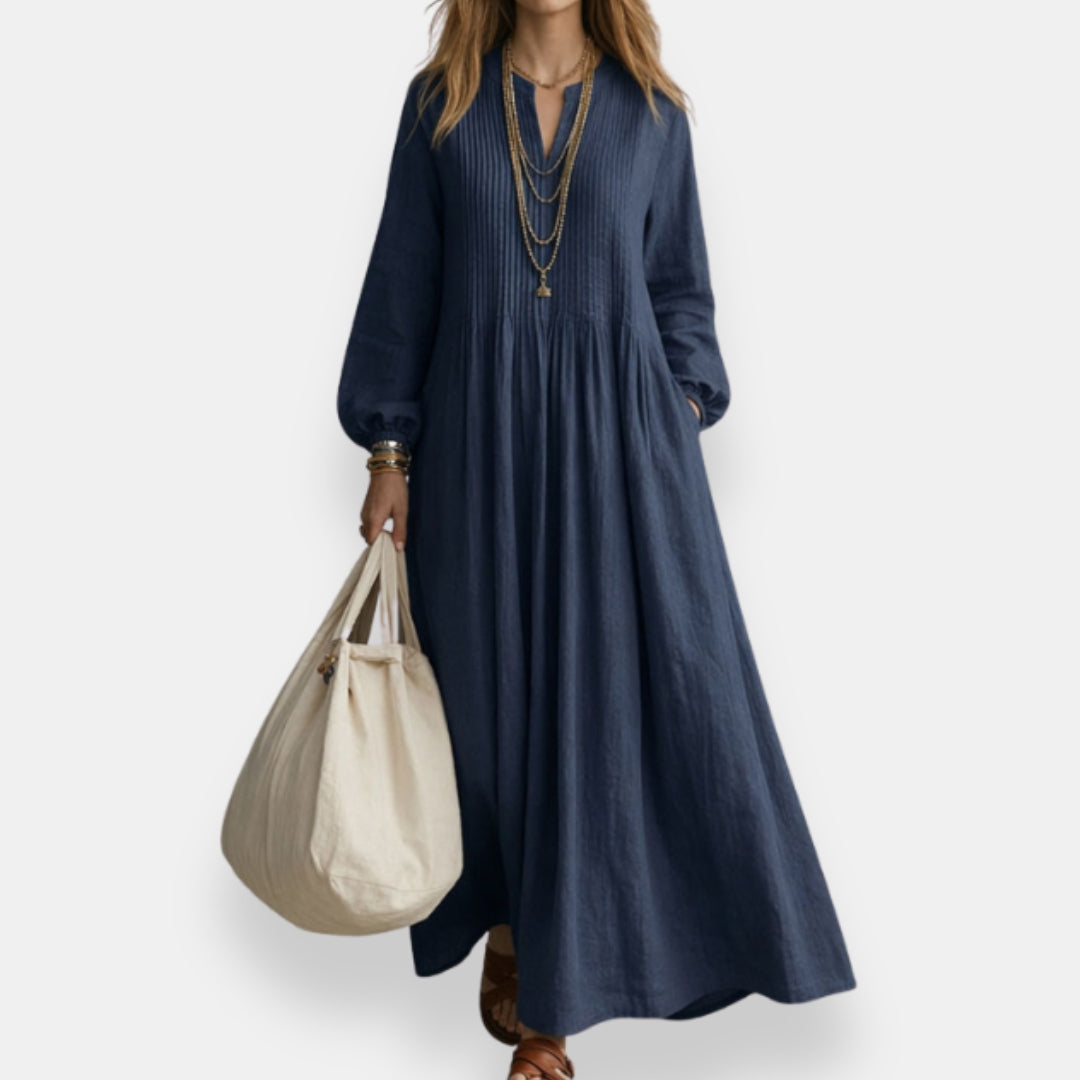 Edwige | Robe Ample Nervurée