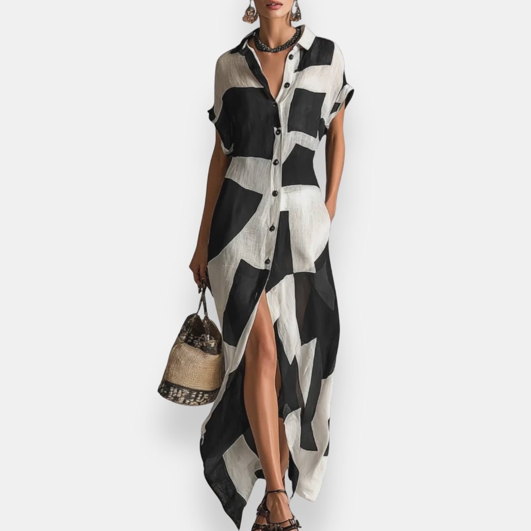 Jorvanie | Robe Chemise Graphique