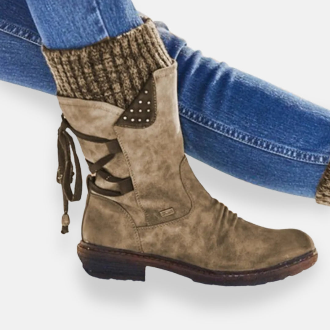 Dianisse | Bottines à Lacets et Studs