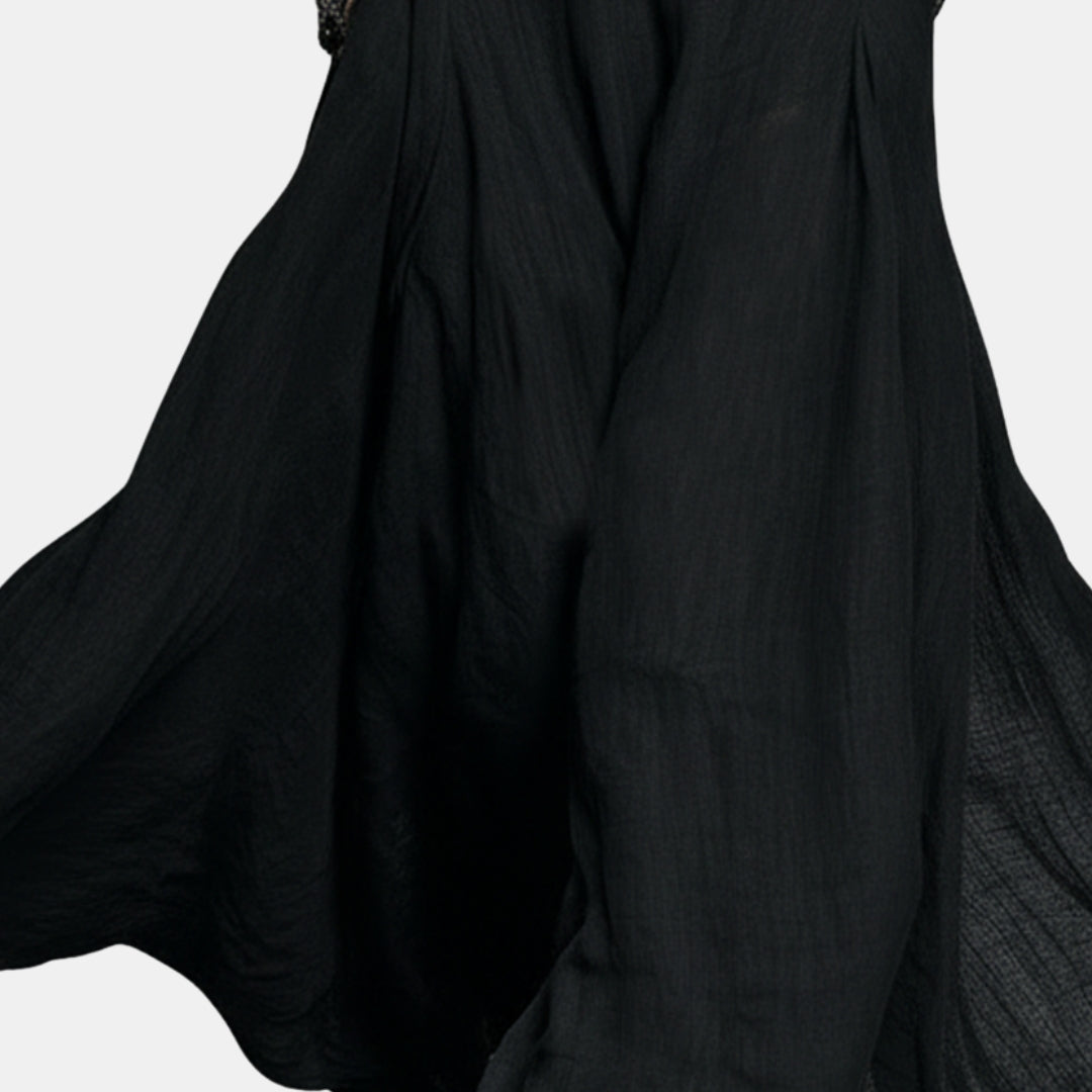 Grélinde | Robe maxi halter poches