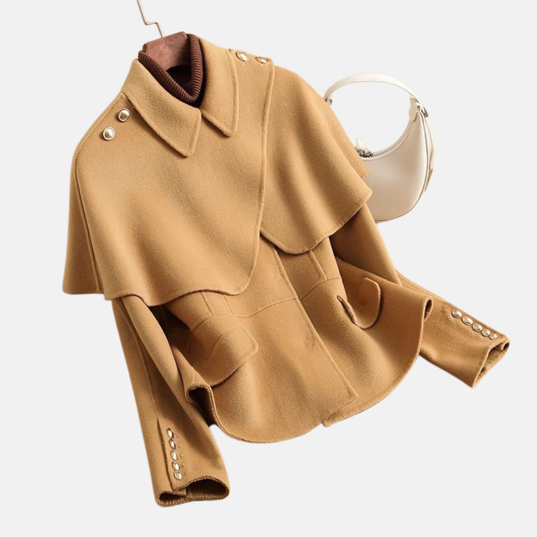 Mylène | Veste élégante à cape structurée