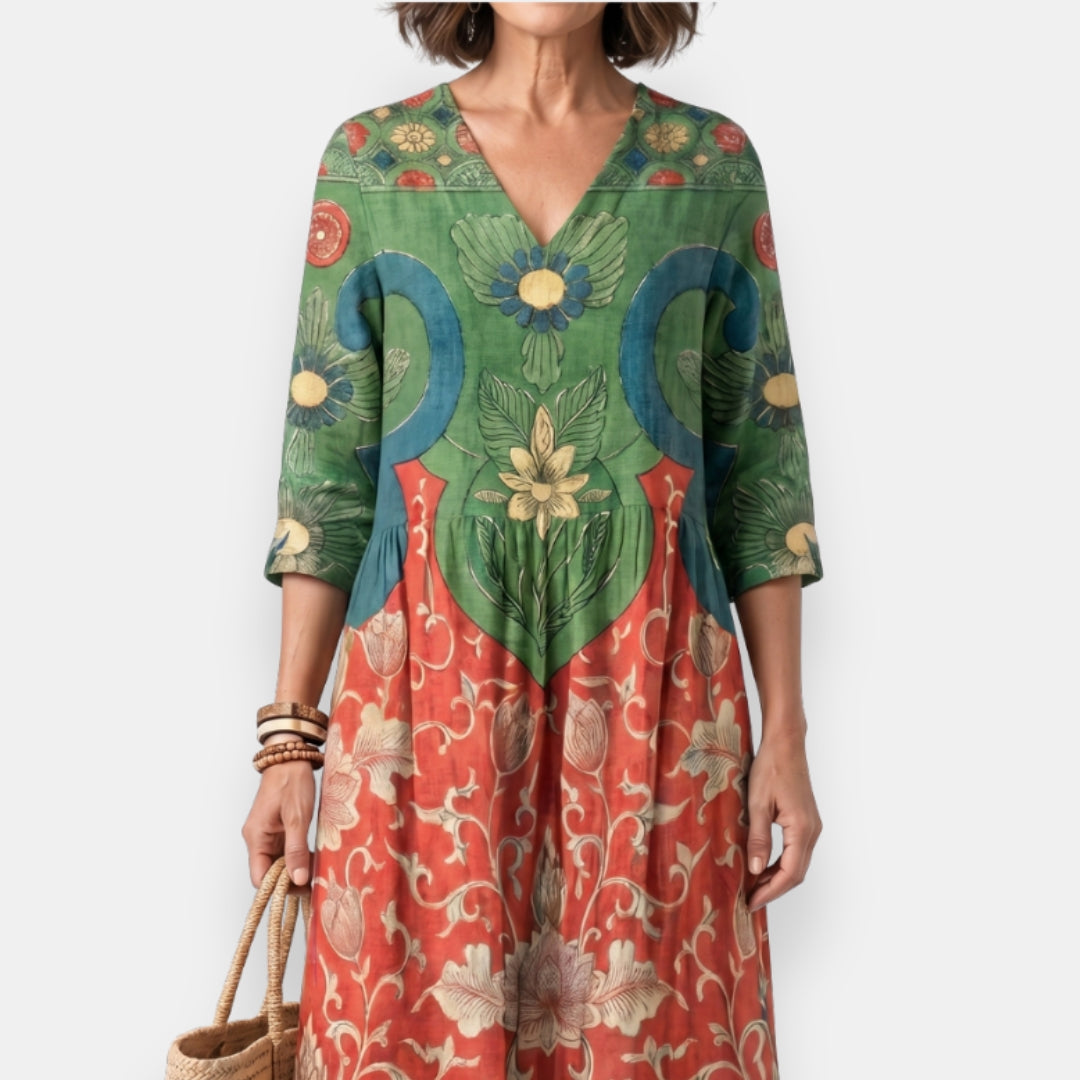 Morvane | Robe Kaftan Florale