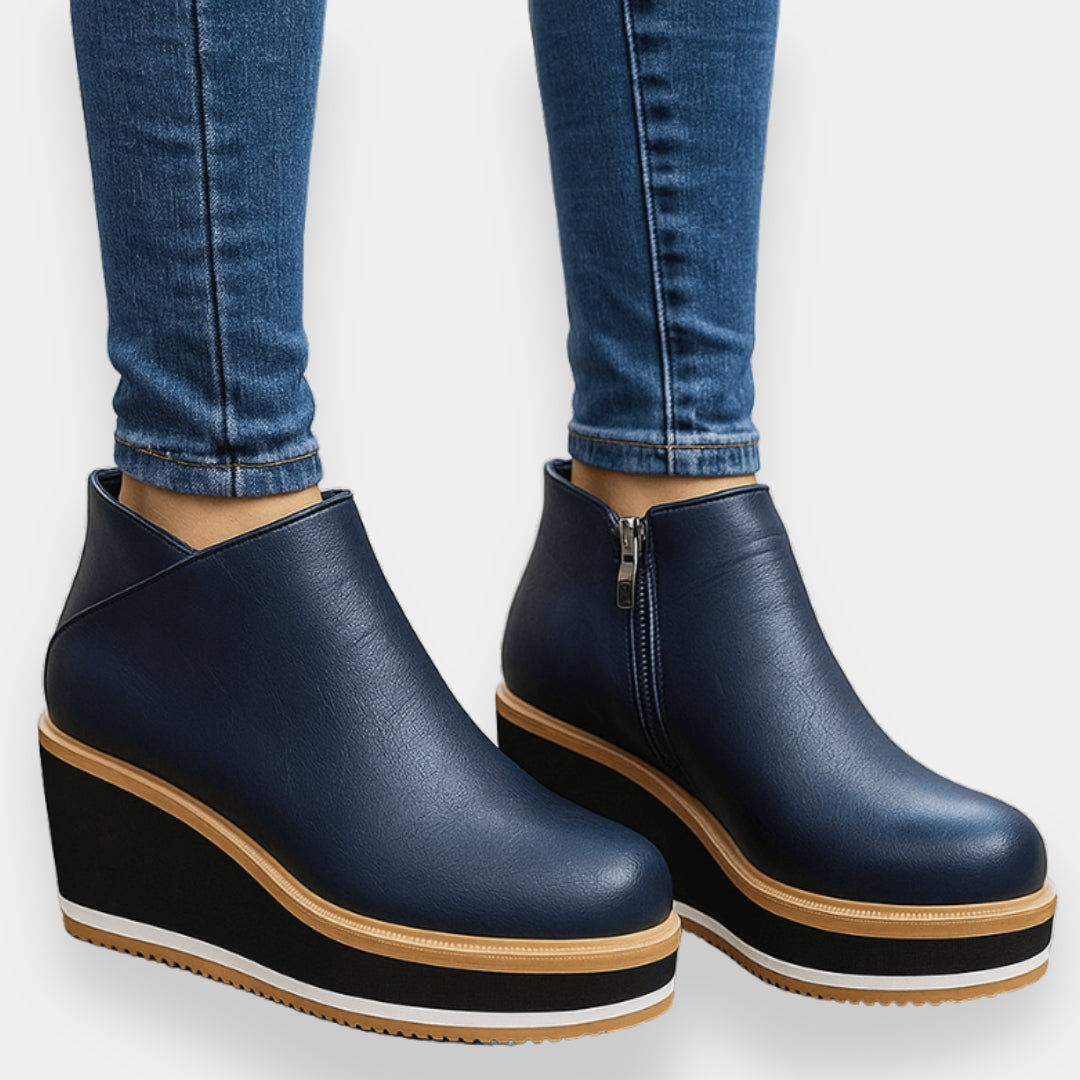 Roumane | Bottines compensées zip latéral