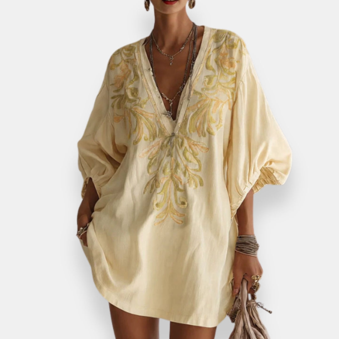 Volvarne | Robe Brodée Bouffante