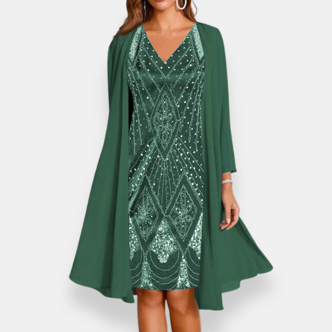 Naéva | Robe Pailletée Veste