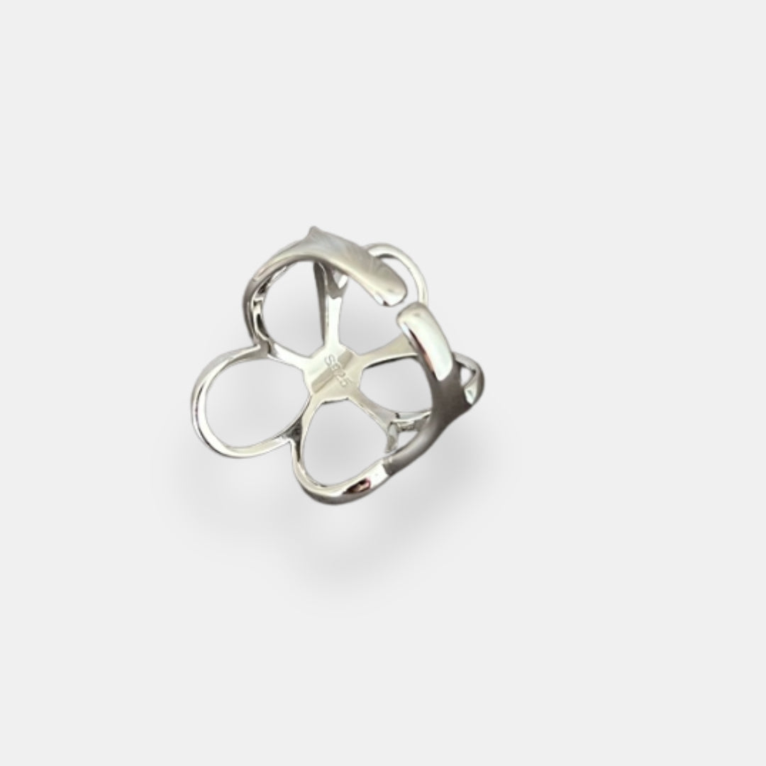 Hildegarde | Bague fleur bicolore