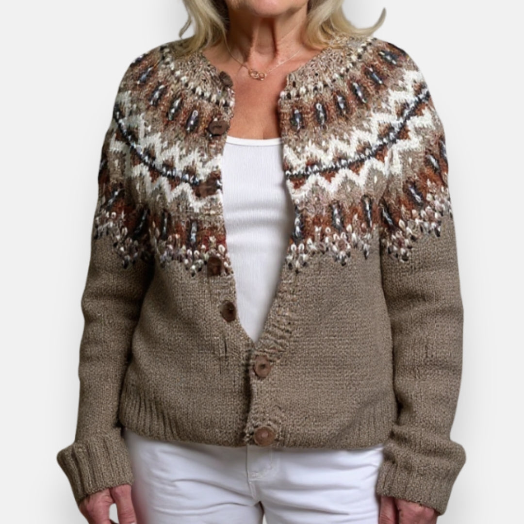 Piera | Cardigan motifs géométriques