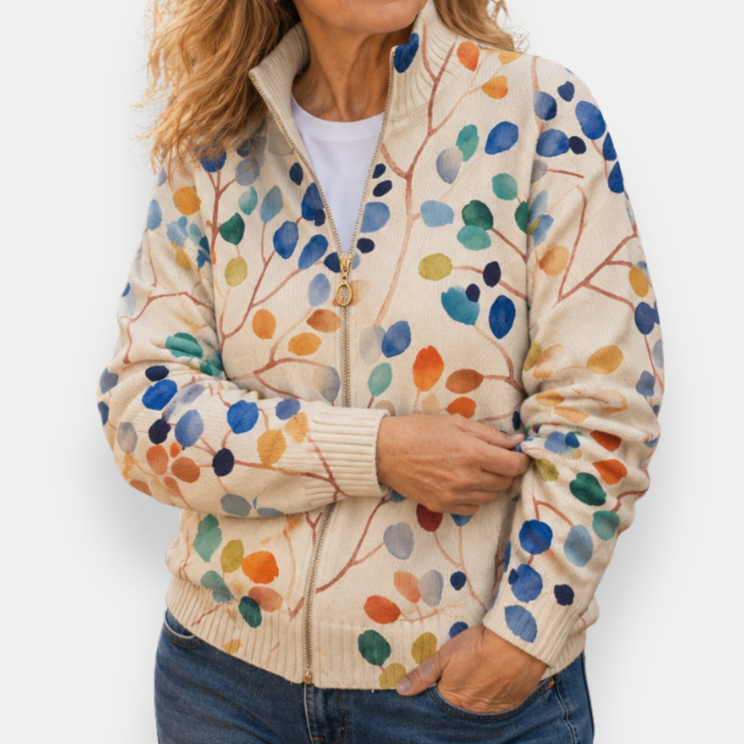 Clio | Veste Zippée Florale