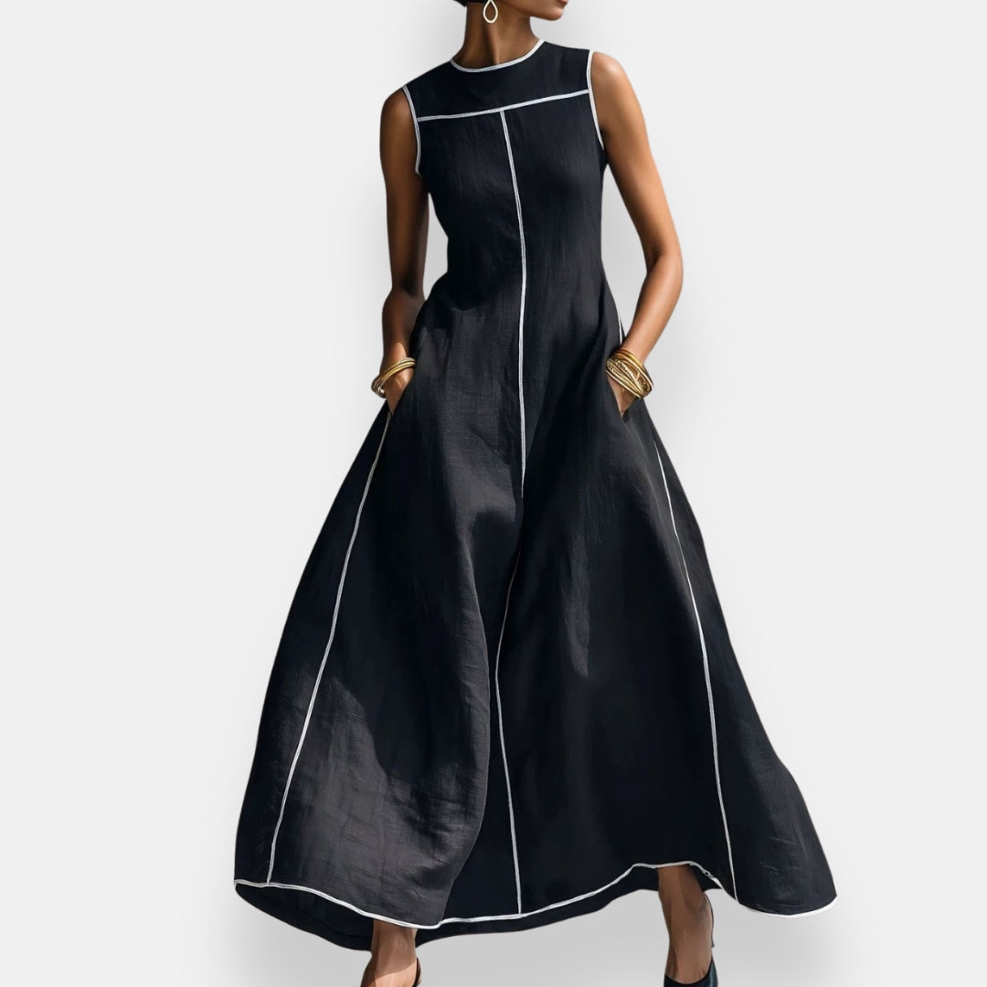 Talvanie | Robe Longue Surpiqûres