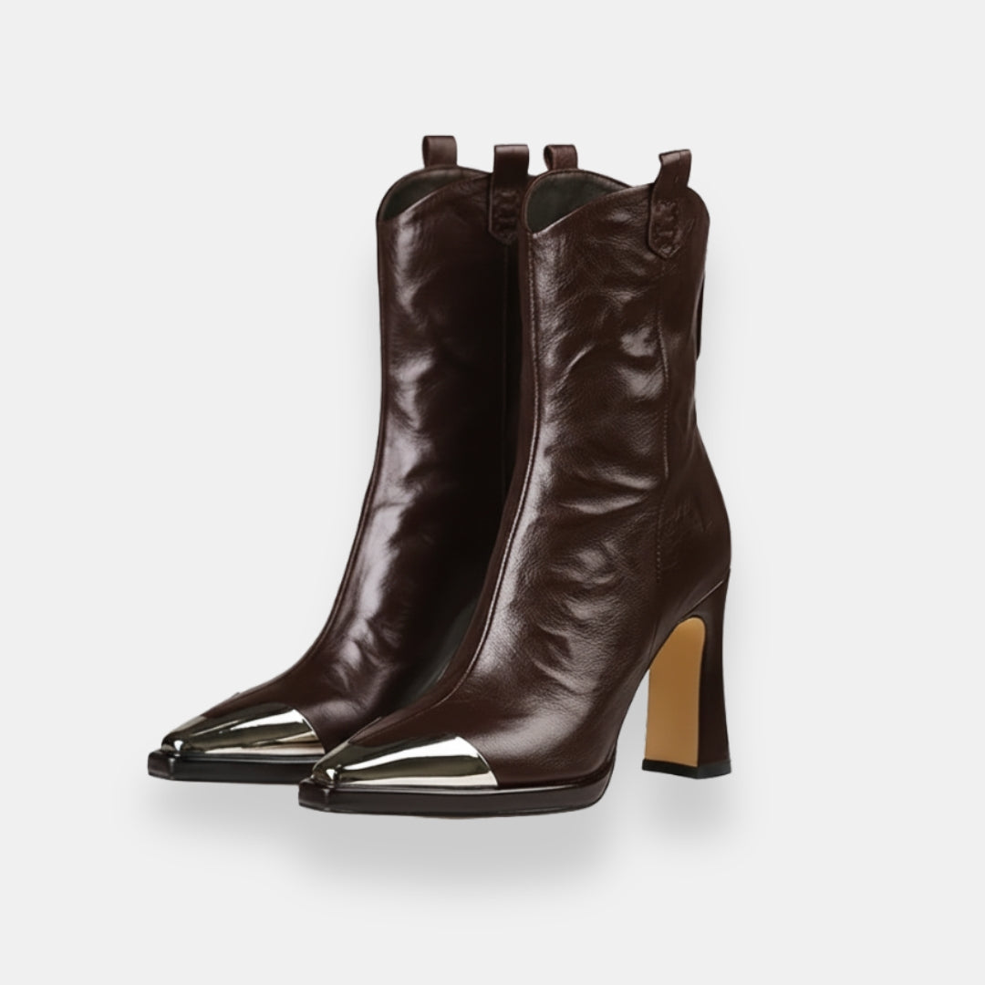 Norah | Bottines Talon Métallique