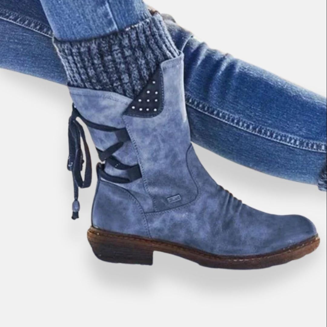 Dianisse | Bottines à Lacets et Studs