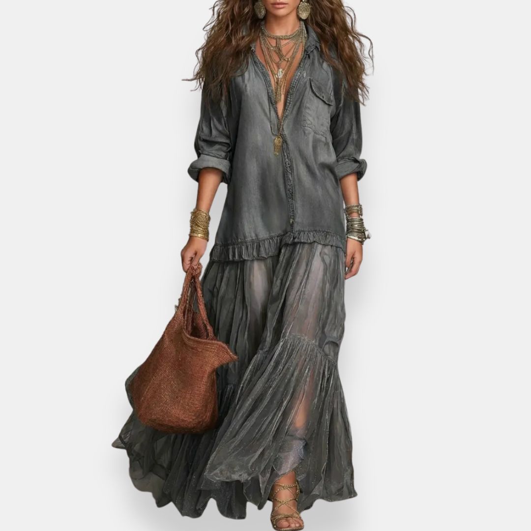 Cunébelle | Robe longue bohème à volants